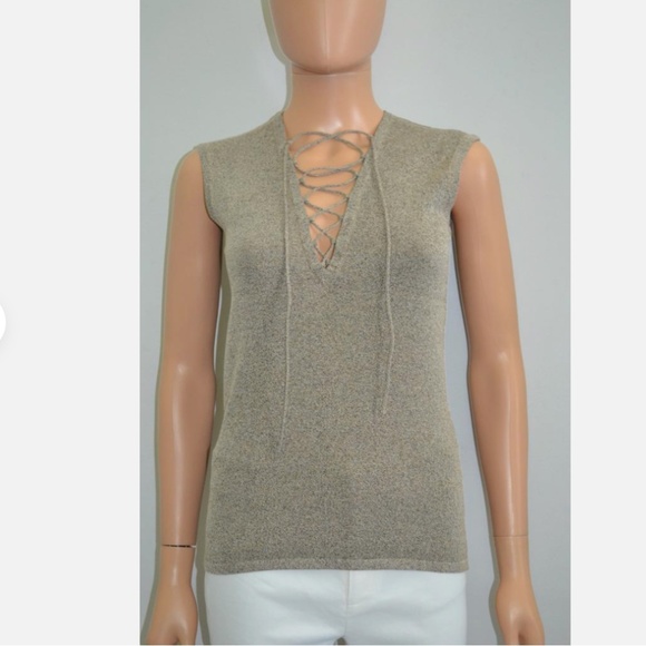 Iro Alidaspe Lace Up Tank Size XS Intermix - Picture 1 of 7